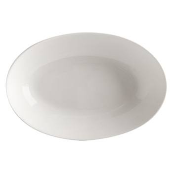 Блюдо сервірувальне овальне Maxwell & Williams WHITE BASICS ROUND, порцеляна, 25 х 17 см