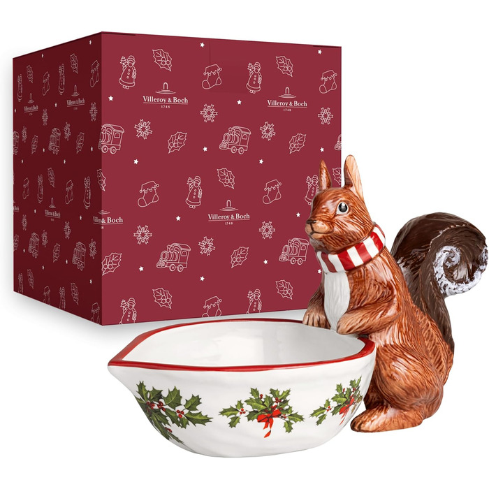 Сервірувальна різдвяна миска 25 см із фігуркою білки Toy's Fantasy Villeroy & Boch