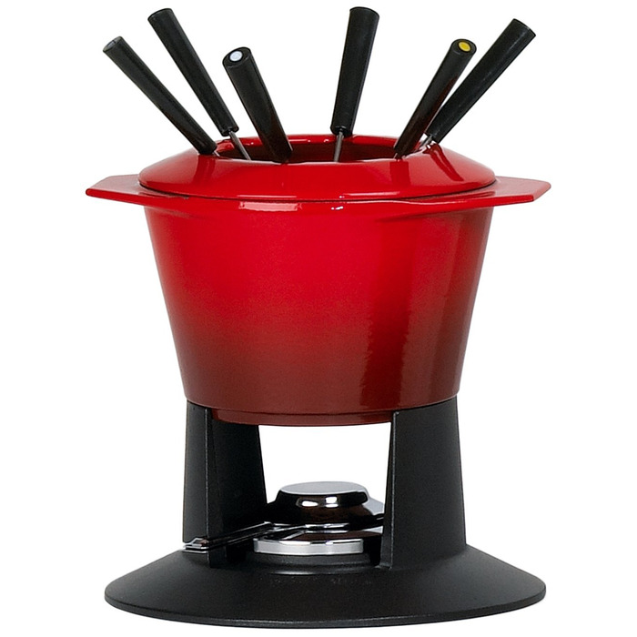 Набір для фондю, вишневий Le Creuset