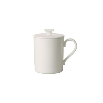 Кружка с крышкой 11,5х8,5х11 см, белая MetroChic blanc Gifts Villeroy & Boch