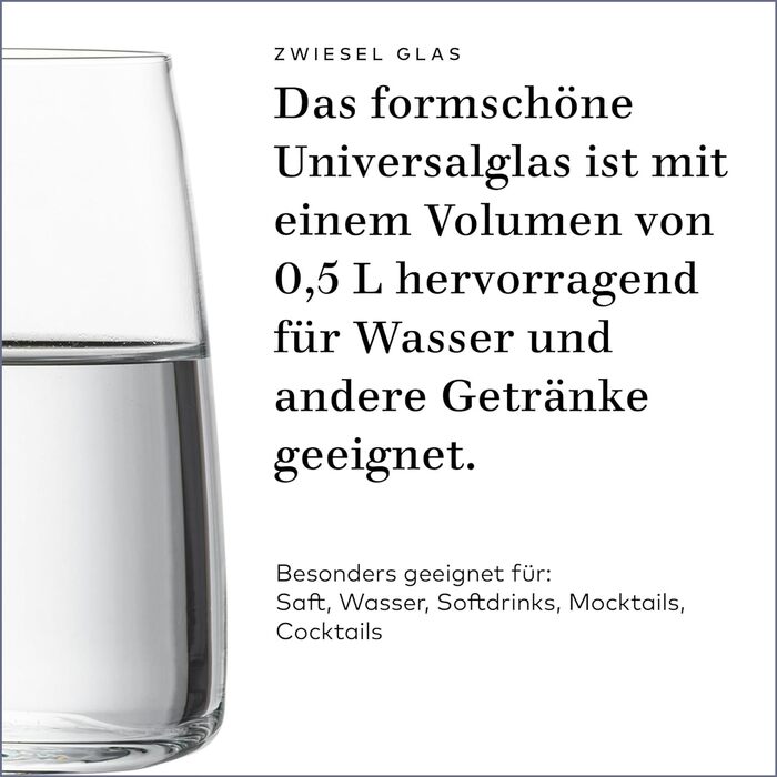 Келих для вина 500 мл набір 4 предмети Vivid Senses, Zwiesel Glas