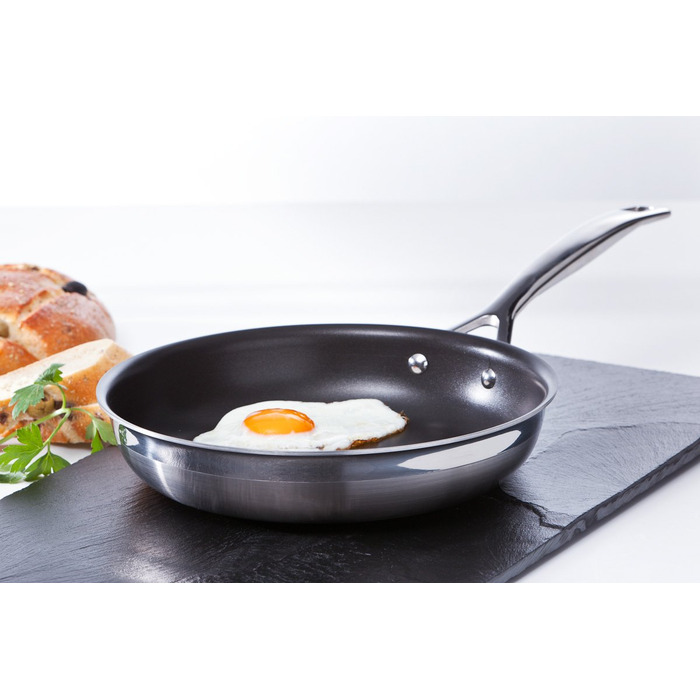 Сковорода з антипригарним покриттям 3Ply 24 см, чорний Le Creuset
