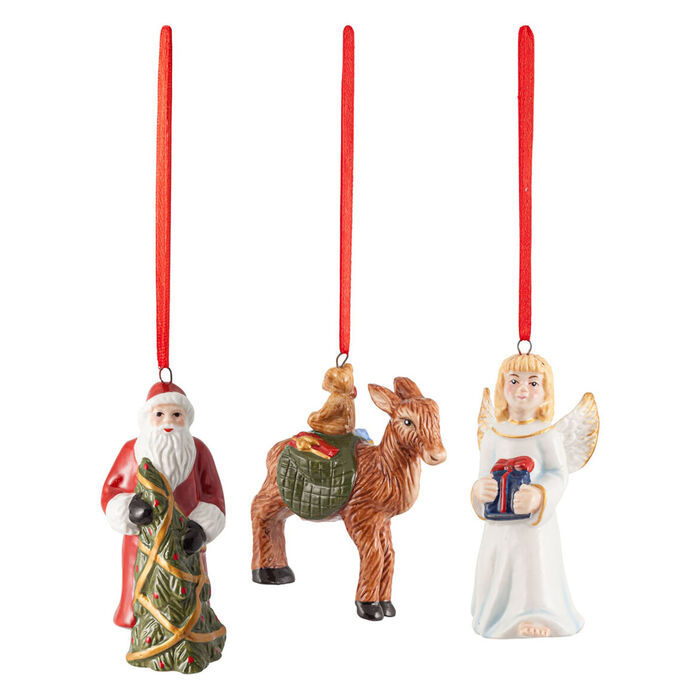 Набір ялинкових іграшок 3 предмета 8 x 4 см, Nostalgic Ornaments Villeroy & Boch