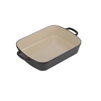 Блюдо прямокутне 33 см, чорний Le Creuset