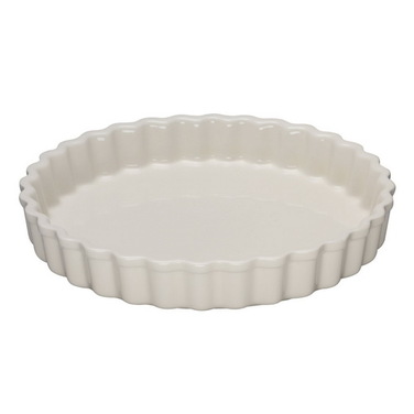 Блюдо кругле хвилясте для запікання 24 см, кремове Le Creuset