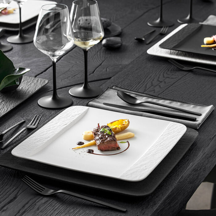 Тарілка 28 см White Manufacture Rock Blanc Villeroy & Boch