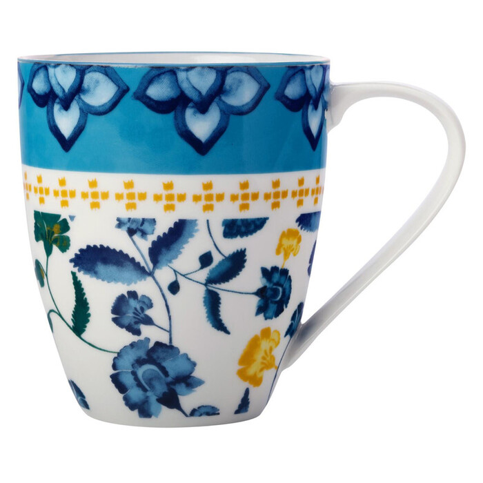 Кухоль для чаю, фарфор, 13,5 x 9,5 x 10,5 см, 460 мл Maxwell & Williams RHAPSODY TEAL