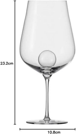 Набір келихів 2 шт 843 мл для червоного вина Air Sense, Zwiesel Glas
