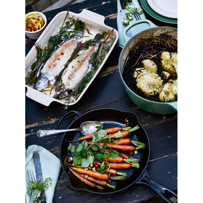 Сковорода чавунна 26 см висока, чорна Le Creuset