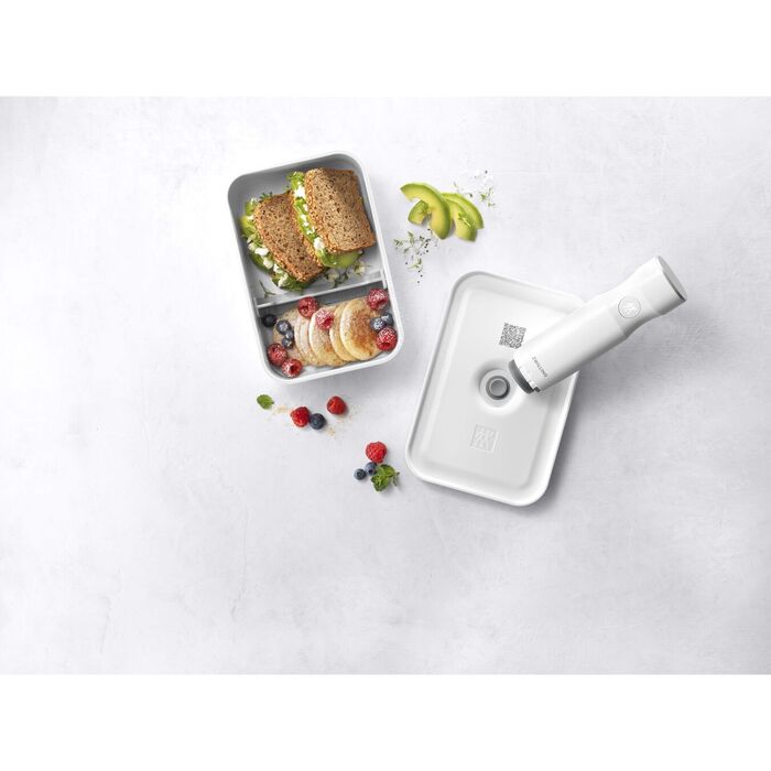 Ланч-бокс вакуумний плоский L, біло-сірий Fresh & Save Zwilling