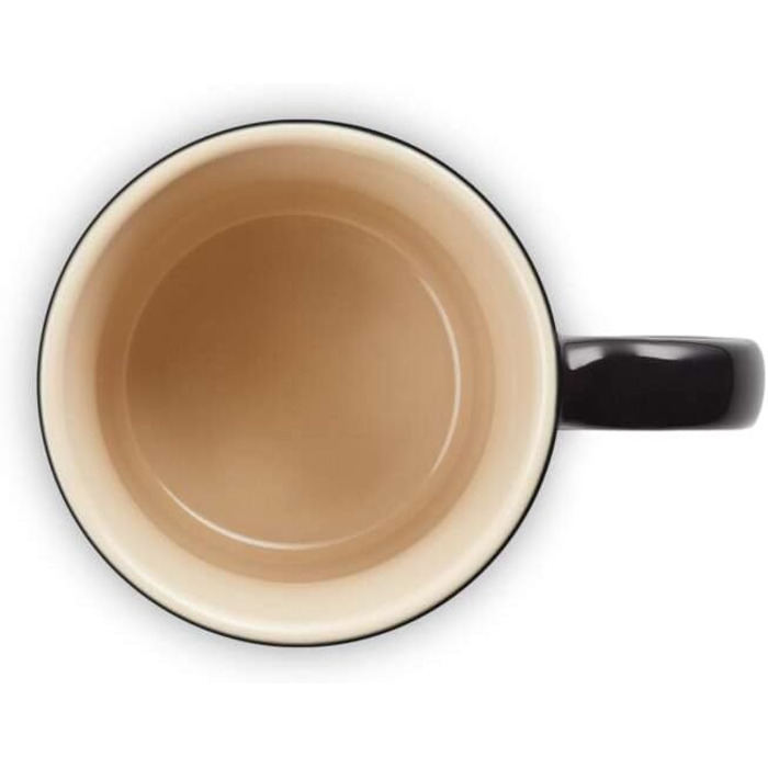 Керамічний кухоль Le Creuset, 0,35 л, 70302351700002 (чорний глянцевий, 100 мл)