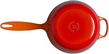 Чугунный сотейник Ø 20 см, 2,5 л с крышкой, пламенно-красный Signature Le Creuset