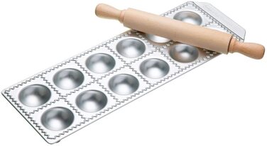 Форма для приготування равіолі з качалкою Ravioli Chef 34 x 11,5 x 2,5 см, 2 предмета GSD