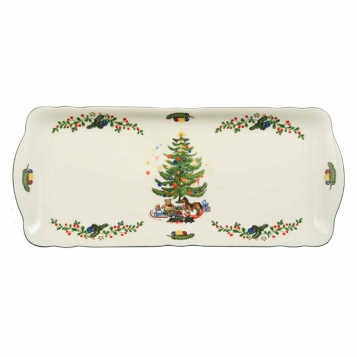 Тарелка для торта, квадратная 35 см Marie-Luise Weihnachtsnostalgie Seltmann Weiden