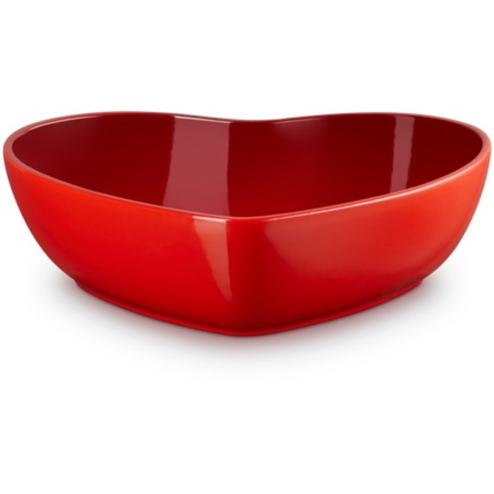 Блюдо сервірувальне у формі серця 30 см, червоне Heart Le Creuset