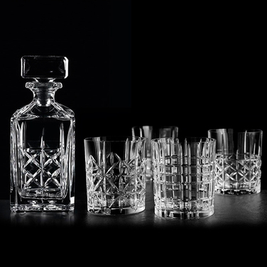 96091 Склянка низька Whisky tumbler Square 345 мл серія 'Highland'