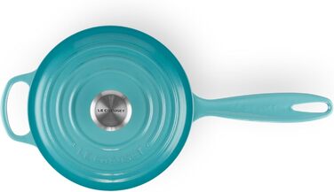 Чугунный сотейник 2 л с крышкой, бирюзовый Signature Le Creuset