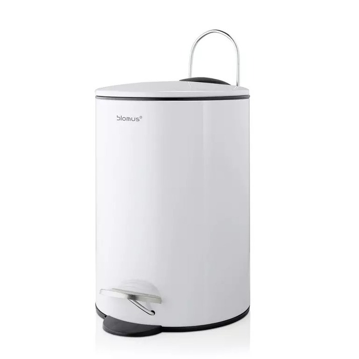 Відро для сміття з педаллю 3 л біле Tubo Blomus