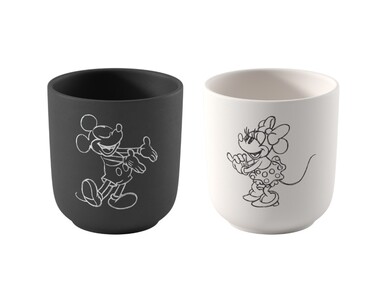 Набір з 2 чашок 280 мл чорна та біла Manufacture - Mickey Mouse Villeroy & Boch