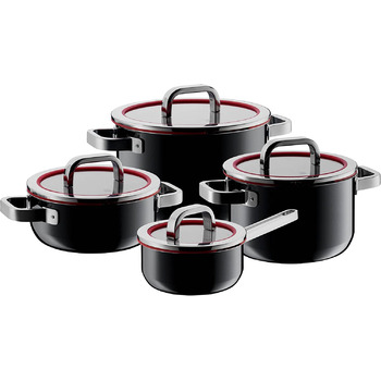 Набір каструль 8 предмета Functional Black Fusiontec WMF