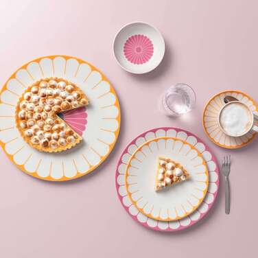 Набір столового посуду на 2 персони, 8 предметів, жовтий Fleur Villeroy & Boch