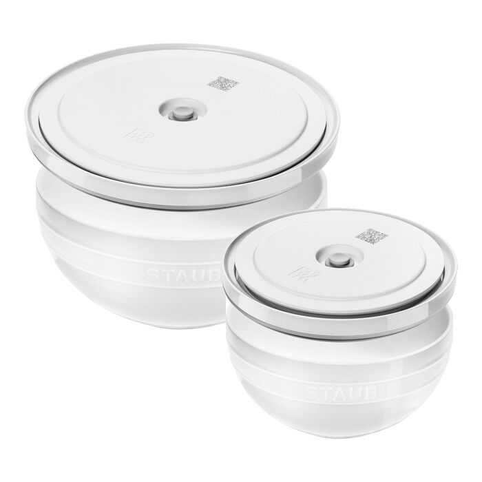 Набір мисок з вакуумними кришками, 4 предмети, білий Fresh & Save Zwilling