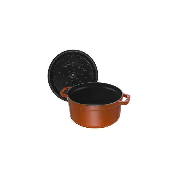Кокот круглий 28 см, кориця Staub