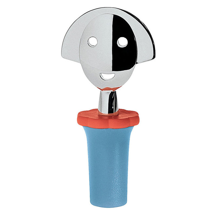 Пробка для пляшки 5х13,9х8 см блакитна Anna Stop Alessi