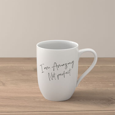 Чашка 340 мл "I´m amazing. Not perfect", біла Statement Villeroy & Boch