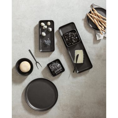 Блюдо сервіровки прямокутне 12х24 см, чорне Nordic Kitchen Eva Solo