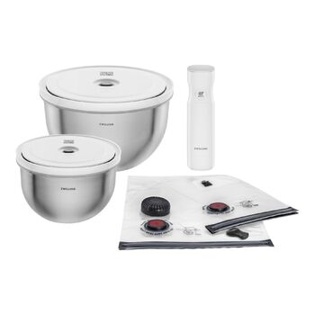 Стартовий набір для вакуумування, 9 предметів, нержавіюча сталь Fresh & Save Zwilling