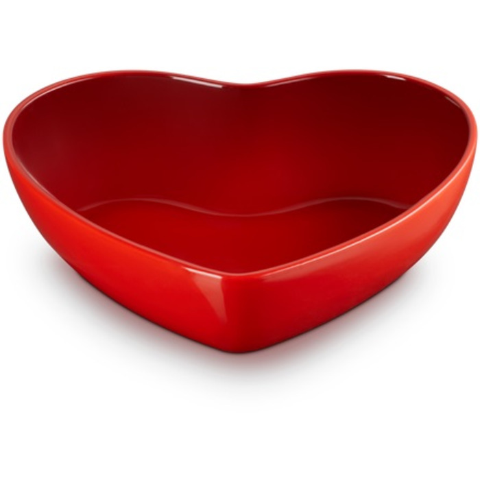 Блюдо сервірувальне у формі серця 30 см, червоне Heart Le Creuset