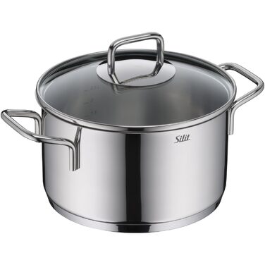 Каструля 20 см зі скляною кришкою Extra Cook Silit