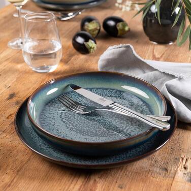 Тарілка обідня 26 см, сіро-синя Crafted Villeroy & Boch