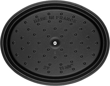 Чавунна жаровня/кокотниця STAUB, овальна 6,7 л, (17 см, чорна)