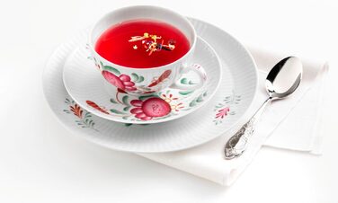 Чайний сервіз на 6 персон, 18 предметів, великий Amina Ostfriesenrose Seltmann Weiden