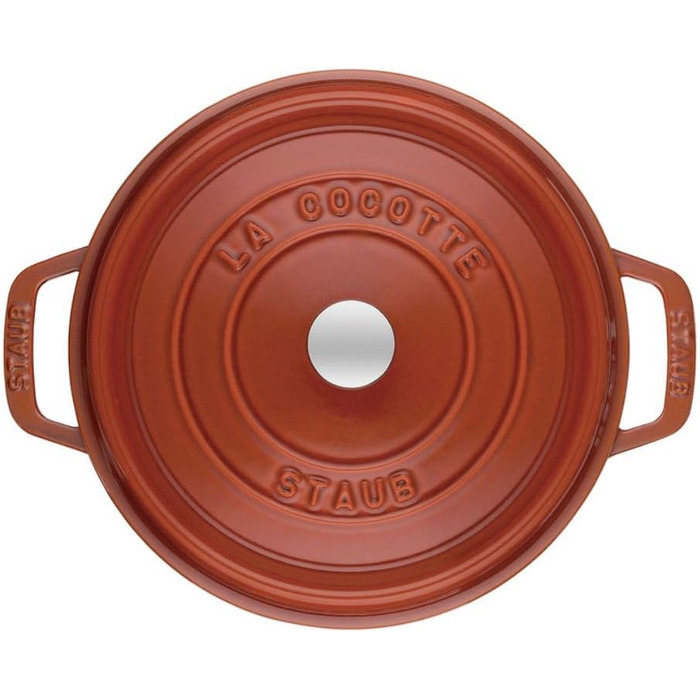 Каструля / жаровня 24 см з кришкою Burnt Orange Staub