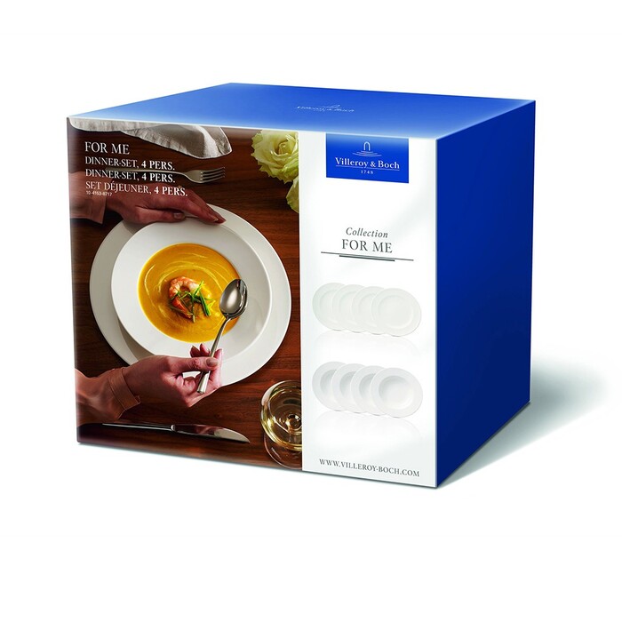 Набір тарілок для вечері 8 предметів For Me Villeroy & Boch
