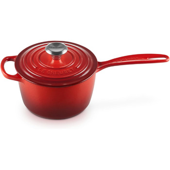 Чавунний сотейник Ø 16 см, 1,2 л з кришкою, вишнево-червоний Signature Le Creuset