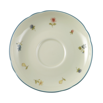 Блюдце до чашки для чаю 14.5 см Streublume blauer Rand Marie-Luise Seltmann