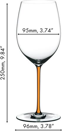 Келих для Каберне 709 мл помаранчевий Fatto a Mano, Riedel