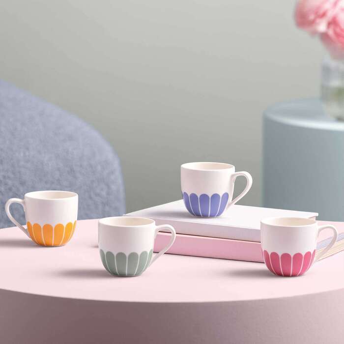 Чашка для еспресо 70 мл, набір 4 предмети, різнокольоровий Fleur Villeroy & Boch