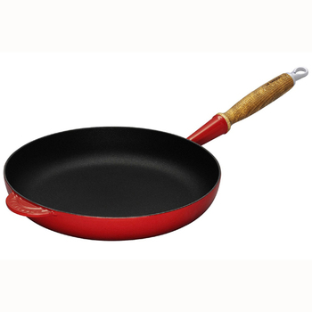 Сковорода 26 см з деревяною ручкою, бордовий Le Creuset