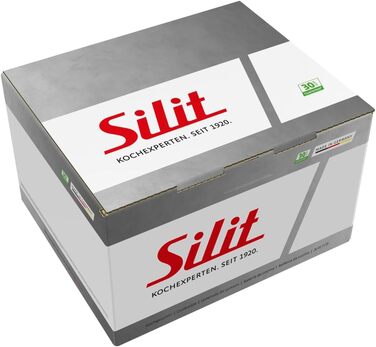 Каструля зі скляною кришкою 24 см, 6,4 л чорний Modesto Silit