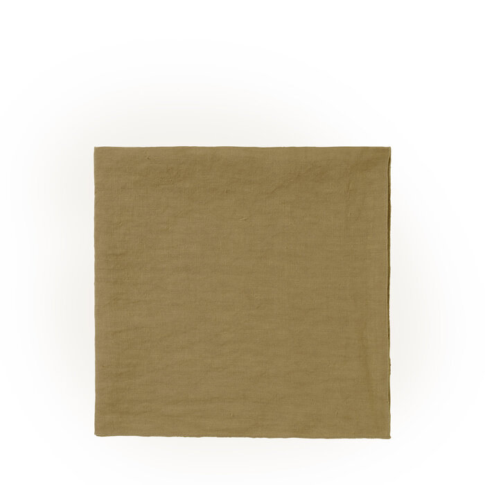 Серветка лляна 42 х 42 см Dull Gold Lineo Blomus