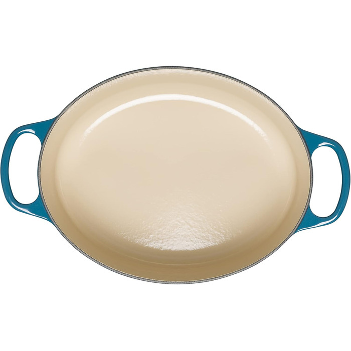 Жаровня 27 см з кришкою, глибокий бірюзовий Signature Le Creuset
