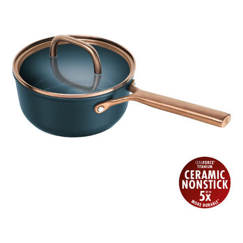 Сотейник 18 см зі скляною кришкою, синій Milano Zwilling