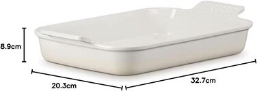 Форма для запікання прямокутна 2,4 л 26 см Meringue Le Creuset