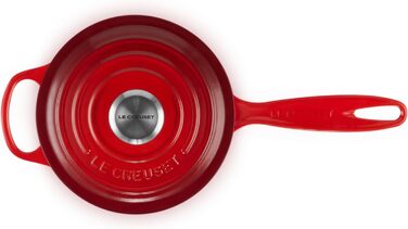 Чавунний сотейник Ø 16 см, 1,2 л з кришкою, вишнево-червоний Signature Le Creuset
