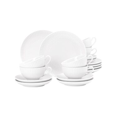 Чайний сервіз на 6 персон, 18 предметів, маленький Amina White Seltmann Weiden